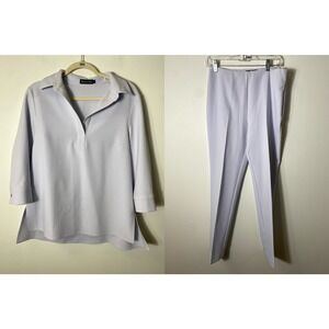 Eileen Fisher Pale Lavender Top & Pant Set